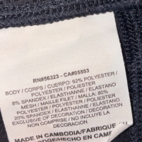 Nike Dri Fit Running Cropped Legging Navy/Blue Size Large - Picture 12 of 15